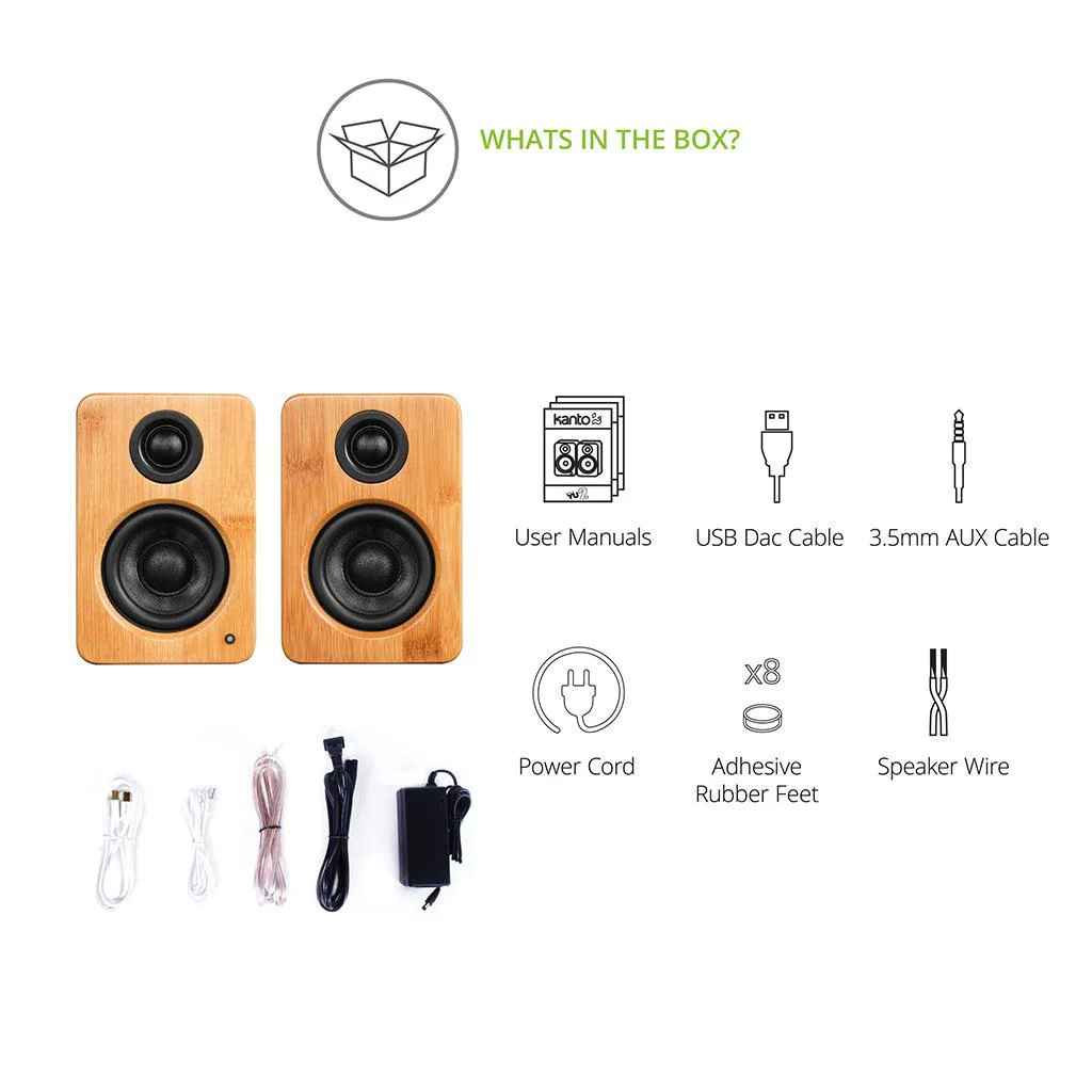 Kanto YU2 Powered Bookshelf Speakers - Image 6