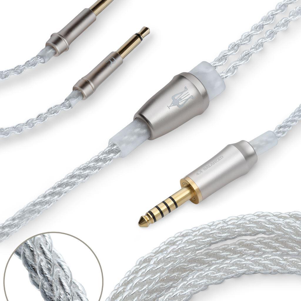Meze Audio 99 Series Silver Replacement cable (2.5mm, 3.5mm or 4.4mm) - Image 3